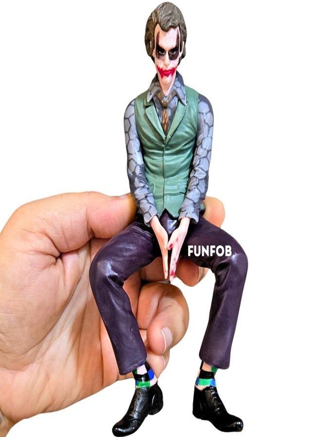 FUNFOB Joker Action Figure for Car Desk Gifting Height-15cm Collectible PVC Multicolour | Joker -Figure - Image 1